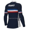 Maglia 2022 Nazionale Francia Manica Lunga Blu